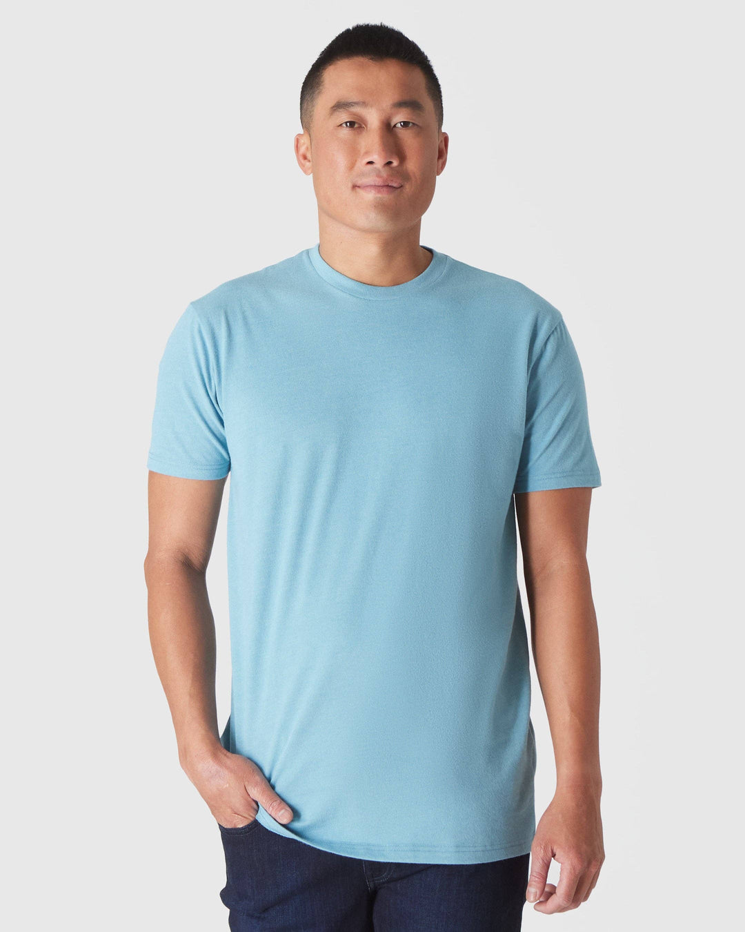 Short Sleeve T-Shirt | Crew Neck | Heather Voyager