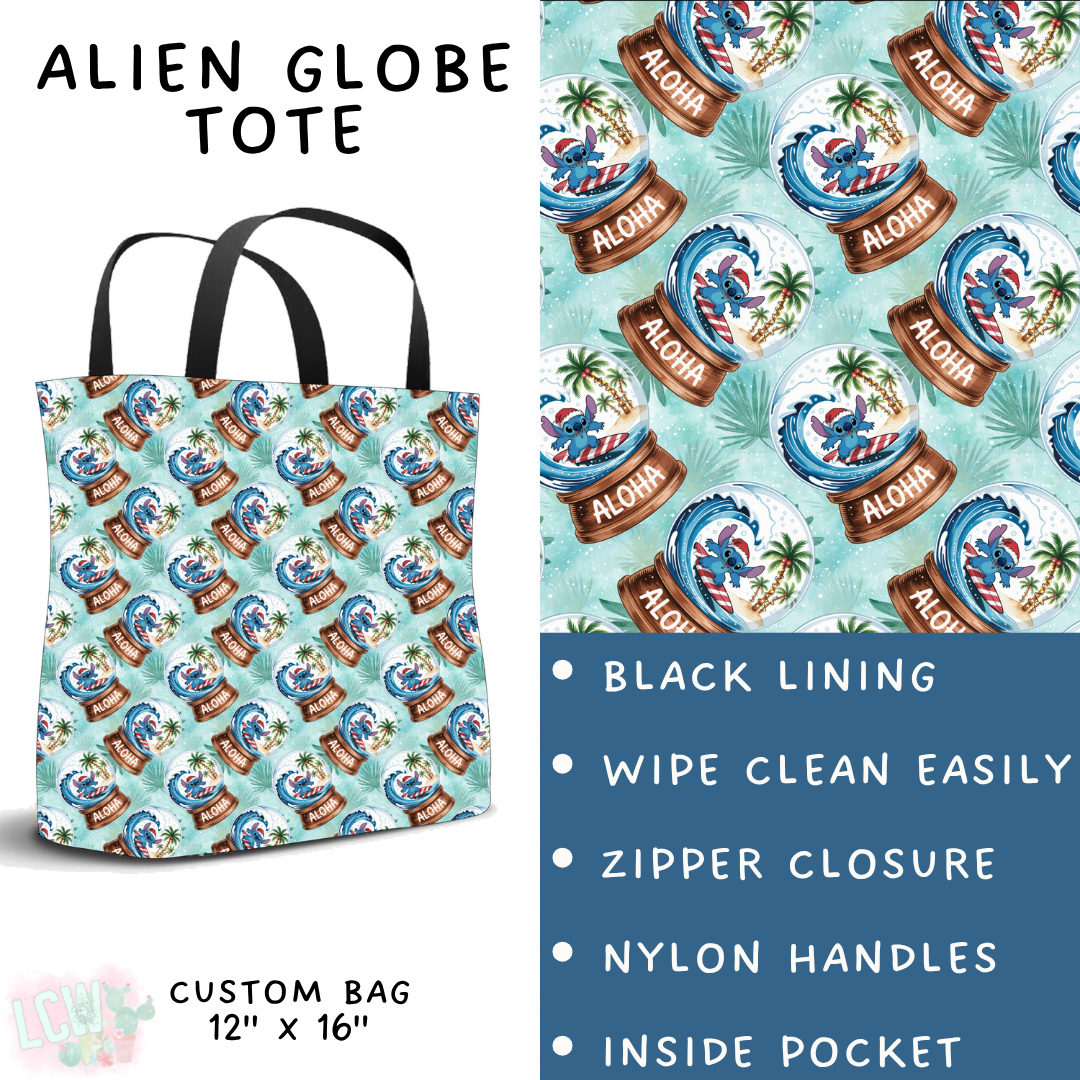 Batch #432 - Winter Globes - Closes 10/17 - ETA early December - Alien Globe Tote