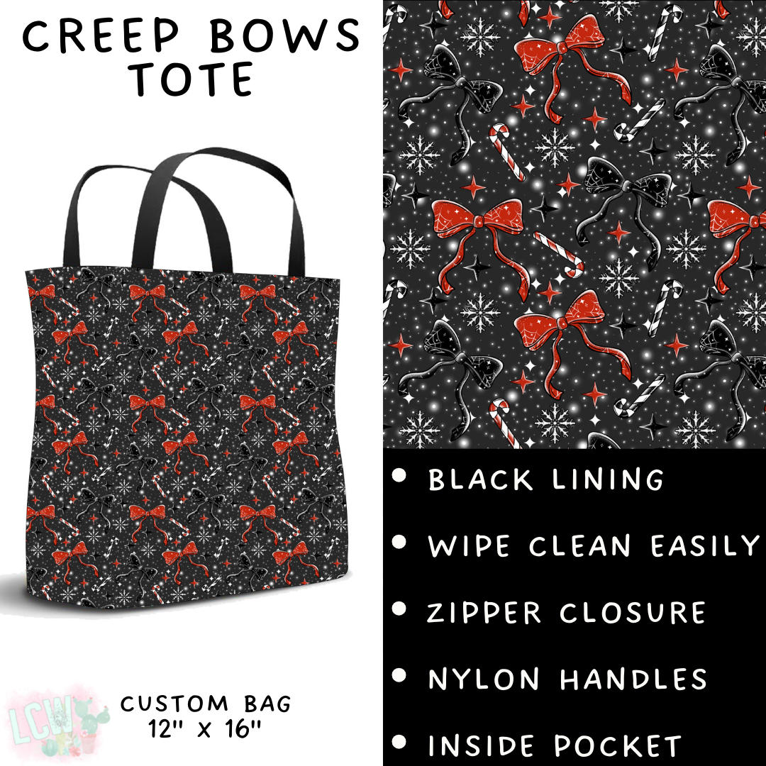 Batch #413 - Merry Creepmas 2 - Closes 9/15 - ETA early November - Creep Bows Tote