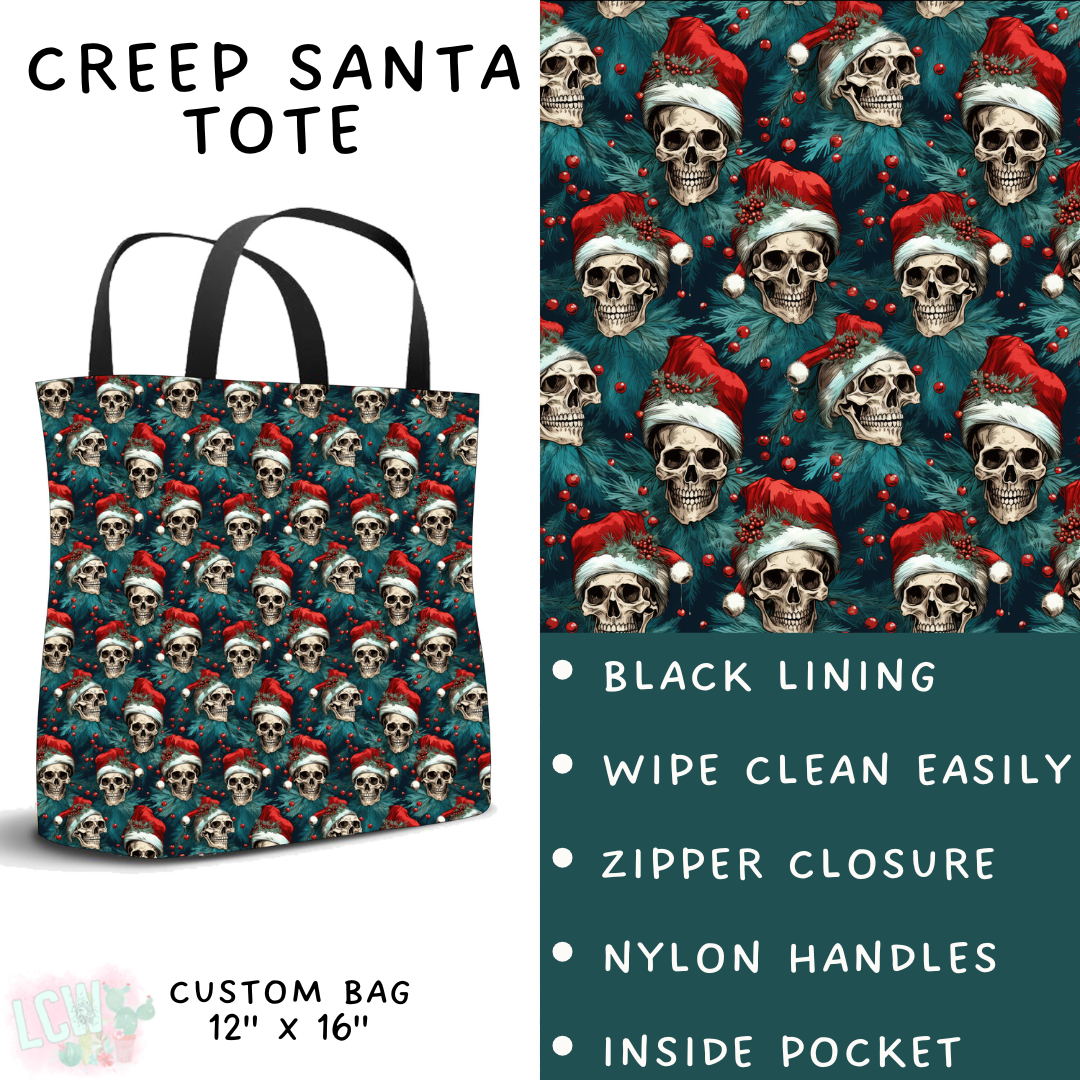 Batch #413 - Merry Creepmas 2 - Closes 9/15 - ETA early November - Creep Santa Tote