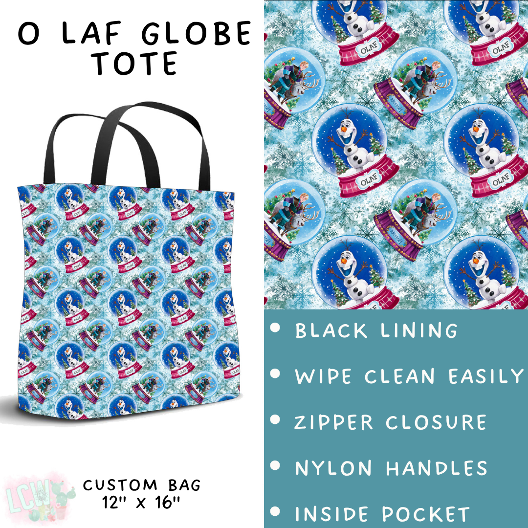 Batch #432 - Winter Globes - Closes 10/17 - ETA early December - O Laf Globe Tote