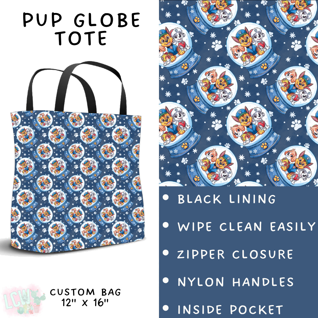 Batch #432 - Winter Globes - Closes 10/17 - ETA early December - Pup Globe Tote