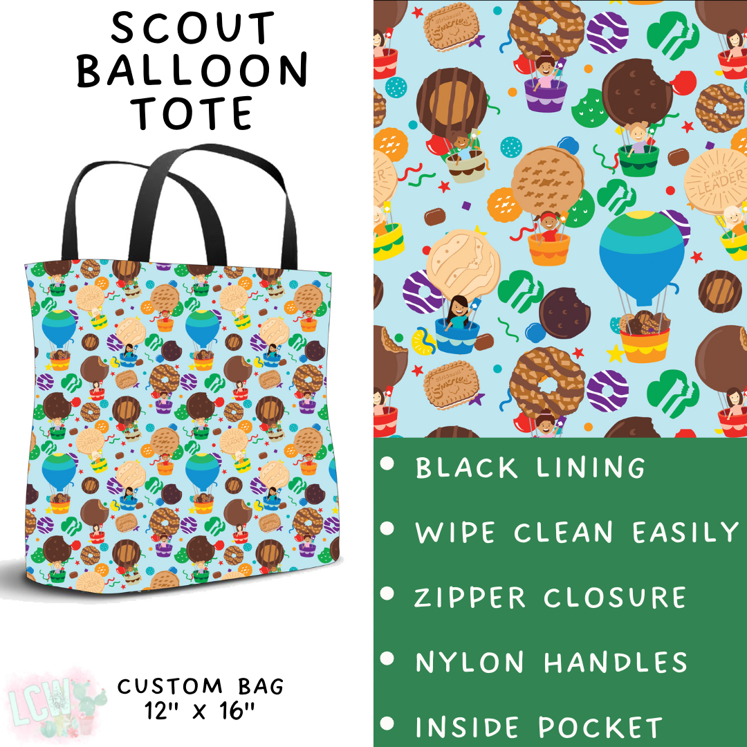 Batch #429 - Cookie Dealer 3 - Closes 10/13 - ETA late Nov - Scout Balloon Tote