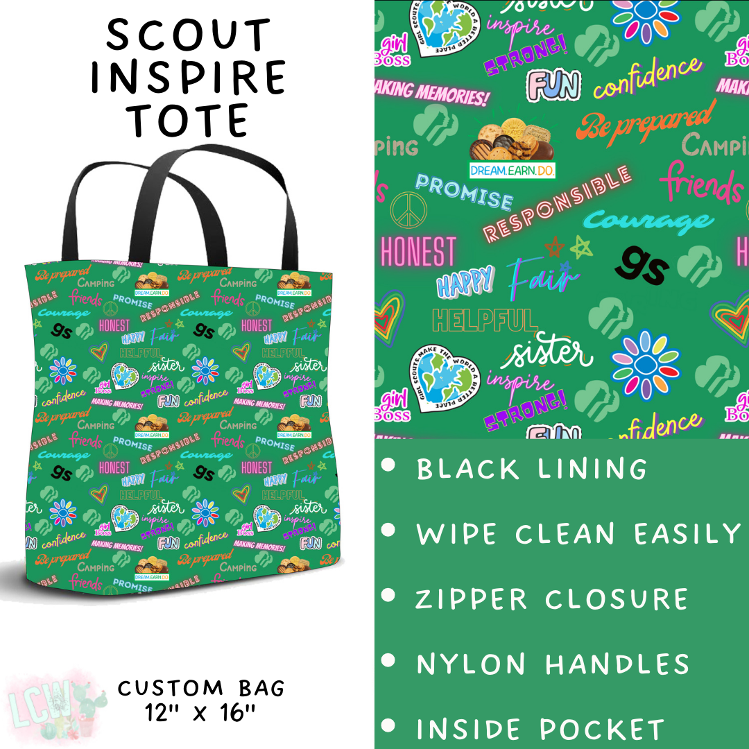Batch #429 - Cookie Dealer 3 - Closes 10/13 - ETA late Nov - Scout Inspire Tote