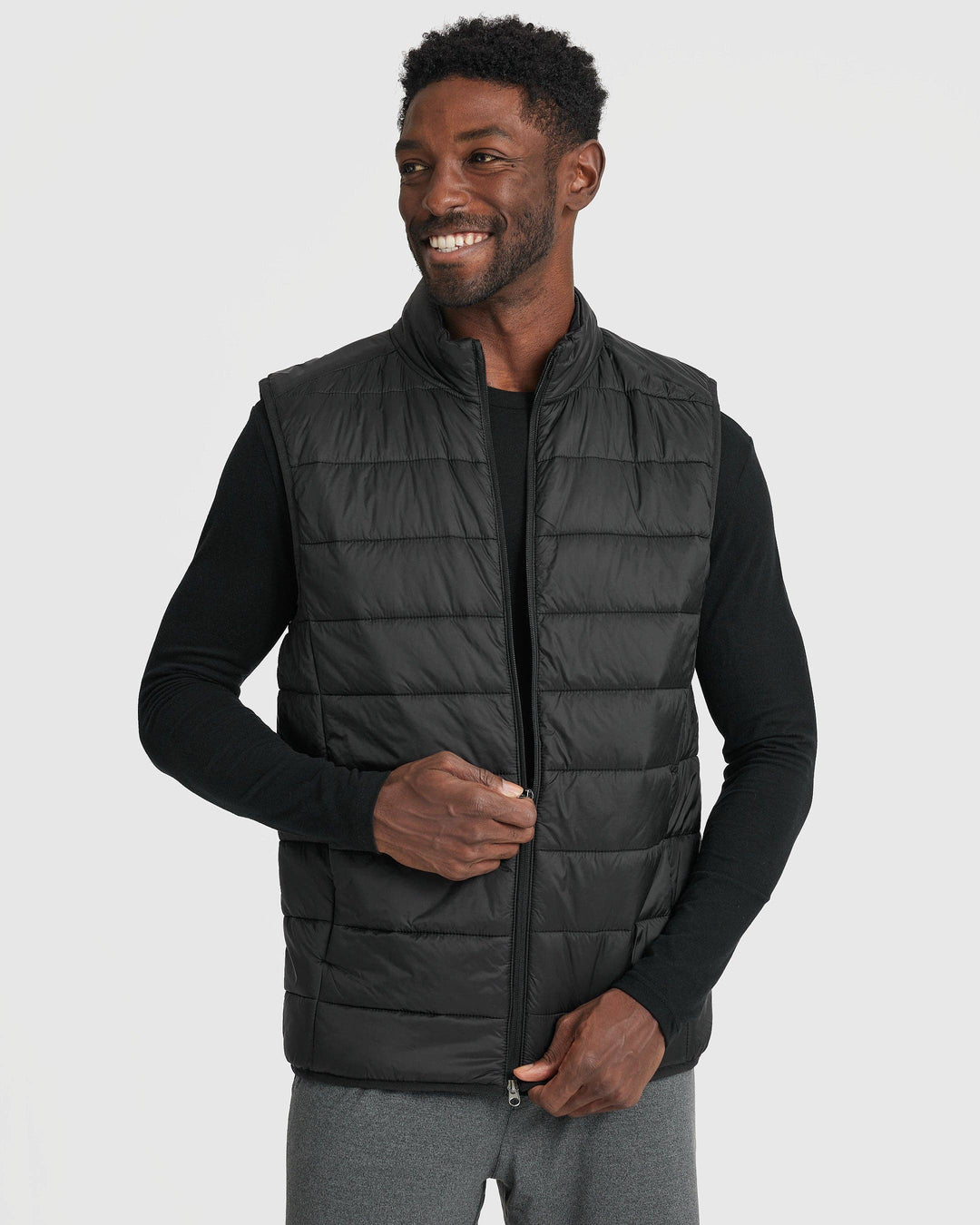 Black Puffer Vest #2
