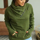 Michelle Mae Classic ZipCowl Sweatshirt