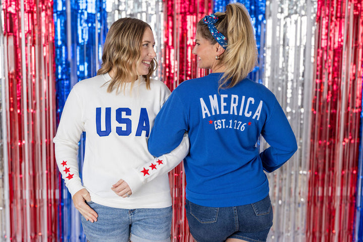 IN STOCK America Pullover - Blue