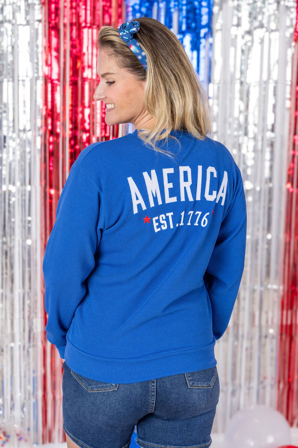 IN STOCK America Pullover - Blue