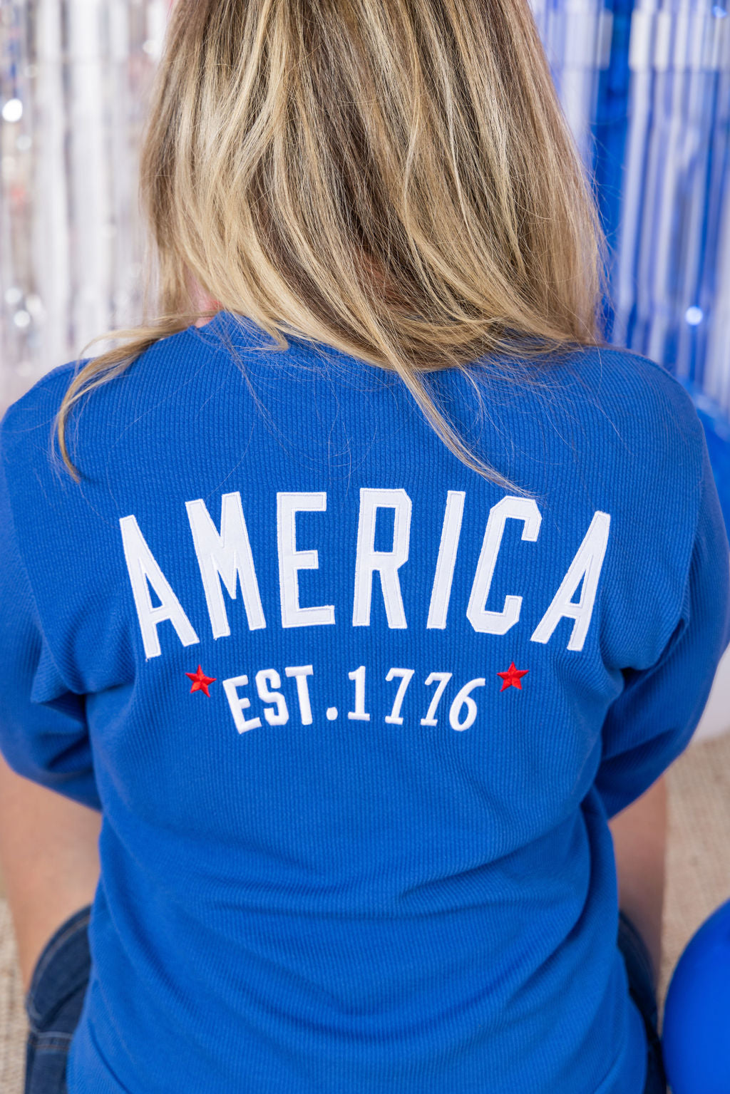 IN STOCK America Pullover - Blue