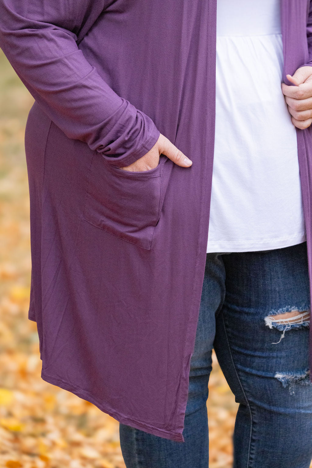 IN STOCK Classic Cardigan - Purple