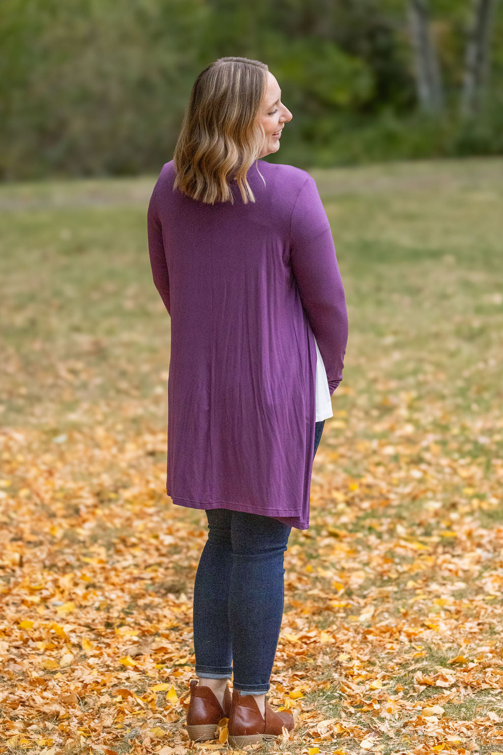 IN STOCK Classic Cardigan - Purple