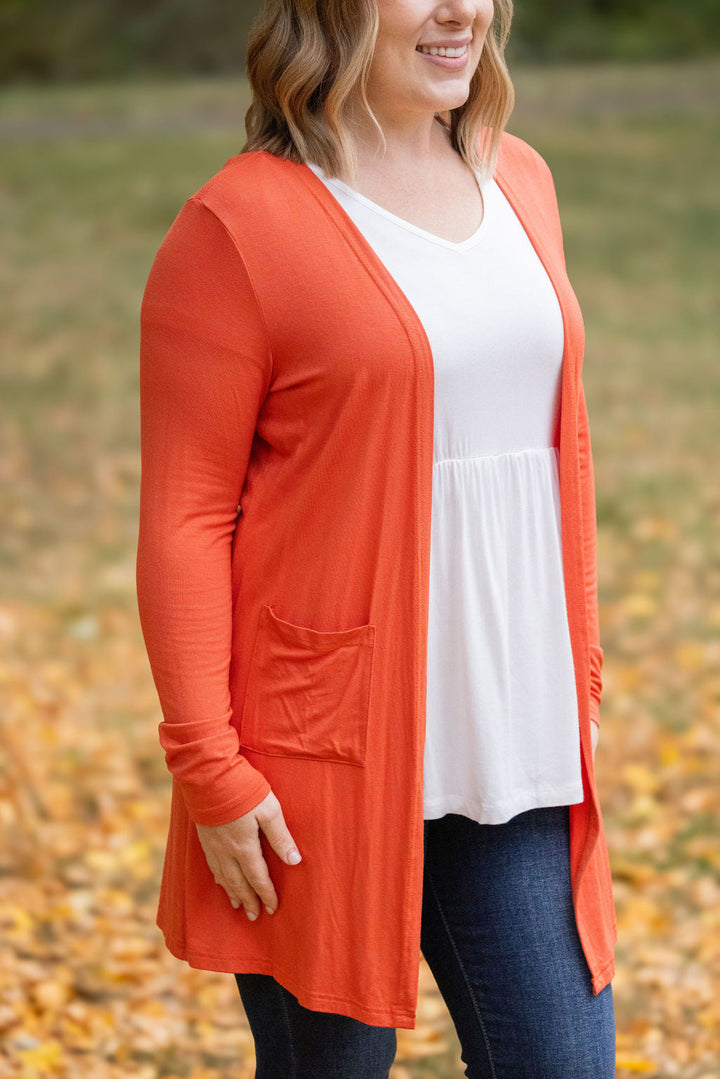 IN STOCK Classic Cardigan - Pumpkin