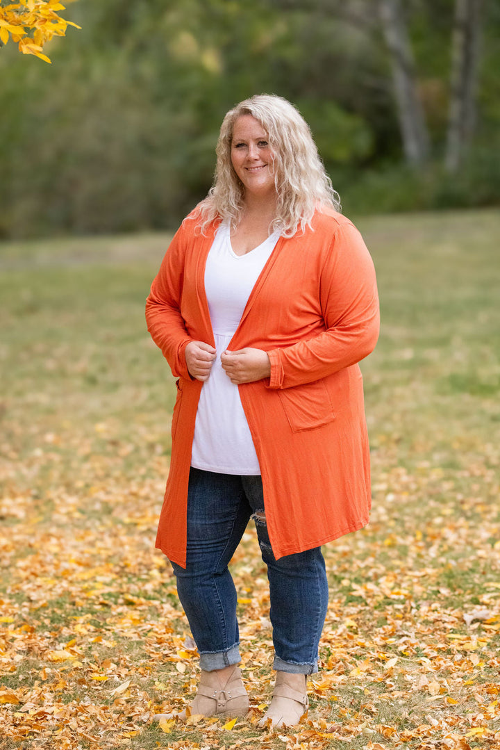 IN STOCK Classic Cardigan - Pumpkin