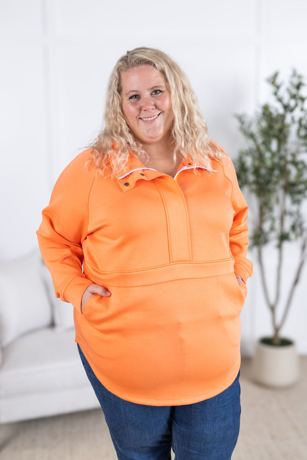 IN STOCK Mia Scuba Halfzip - Dreamsicle FINAL SALE