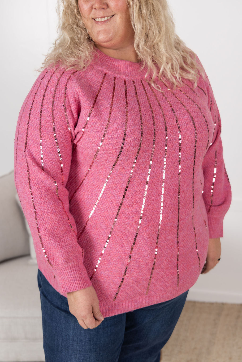 IN STOCK Sparkle Stripes Sweater