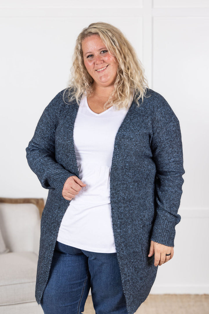 IN STOCK Madison Cozy Cardigan - Midnight Skies