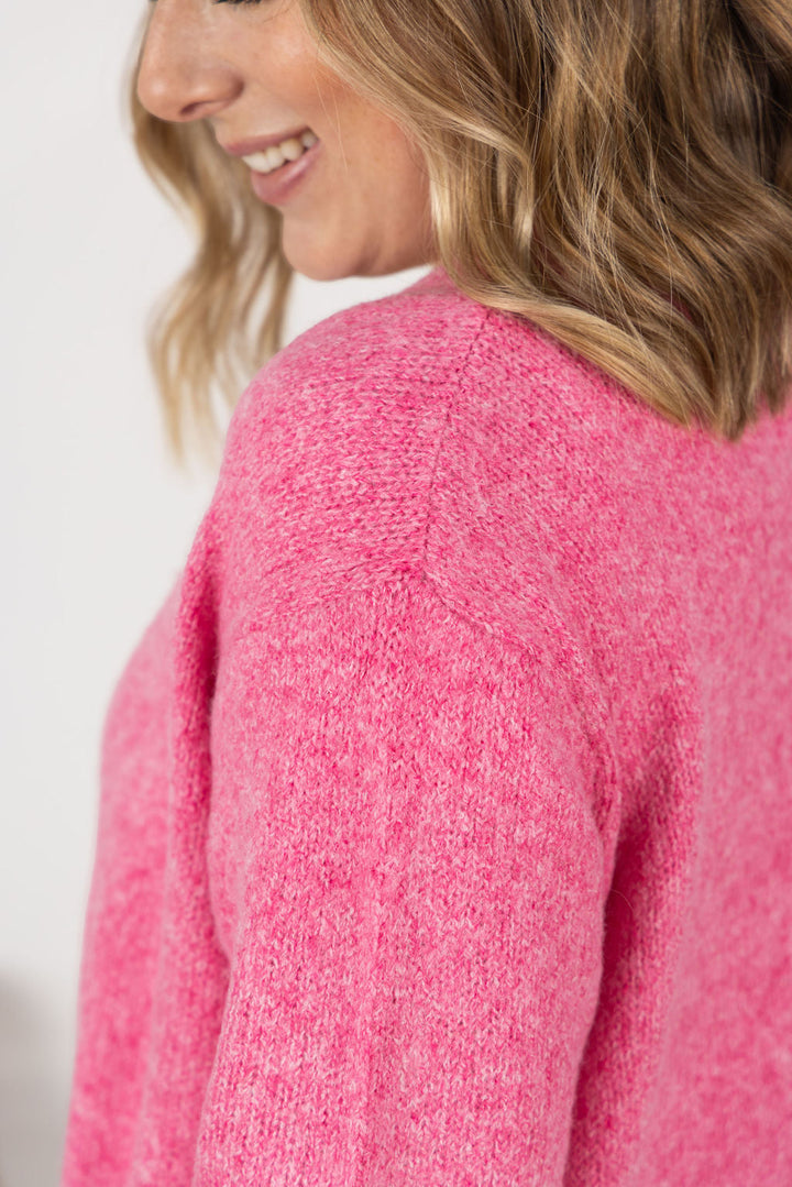 IN STOCK Madison Cozy Cardigan - Pink