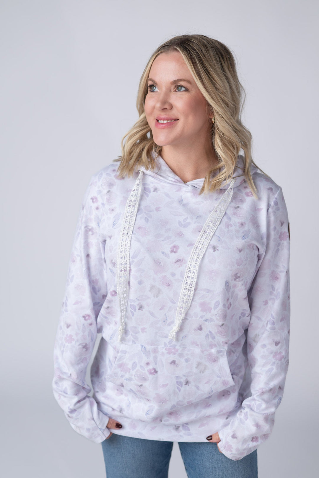 IN STOCK Hailey Pullover Hoodie - Blush Floral