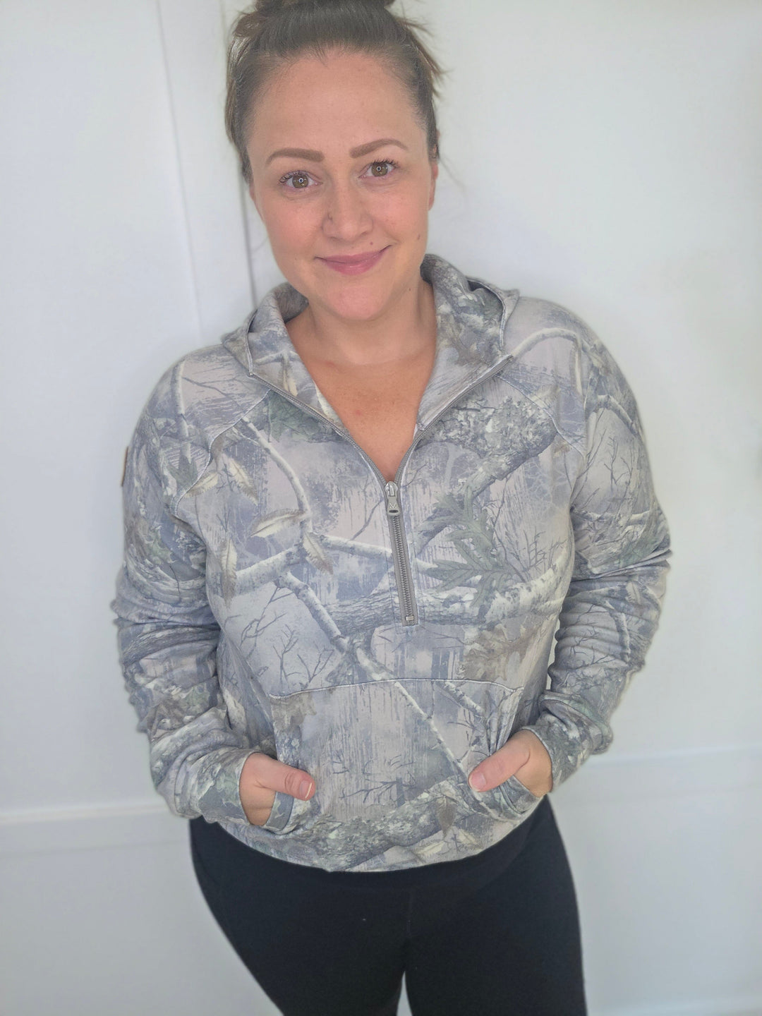 IN STOCK Shorter Halfzip Hoodie - Camo