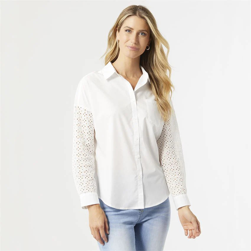 Seymour Eyelet Sleeve Blouse