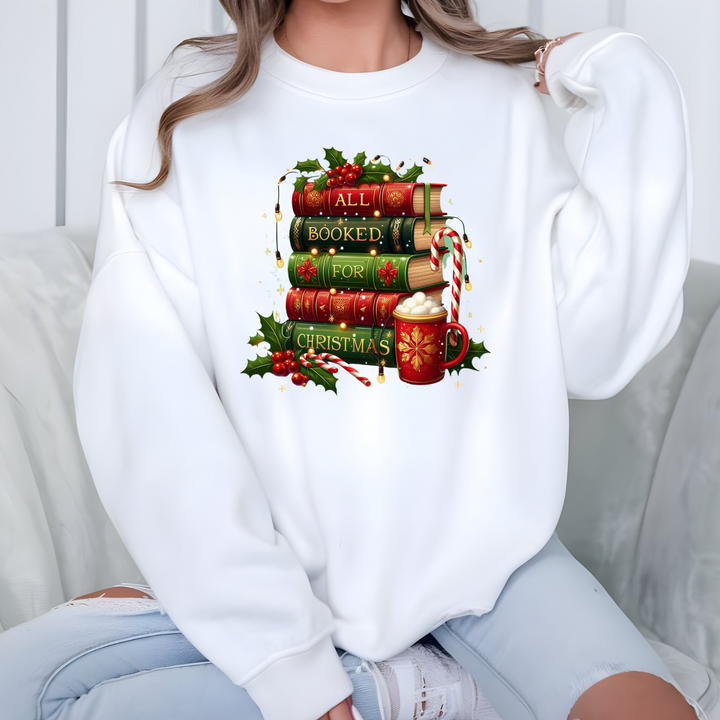 All Booked for Christmas Sweatshirt