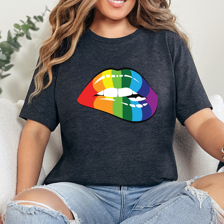 Rainbow Lips Graphic Tee