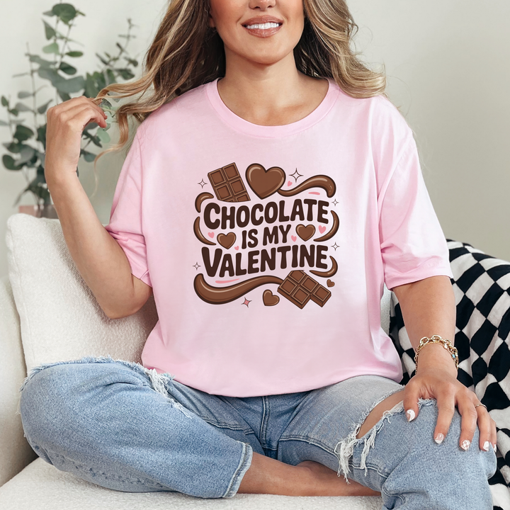 Chocolate is My Valentine Graphic Tee