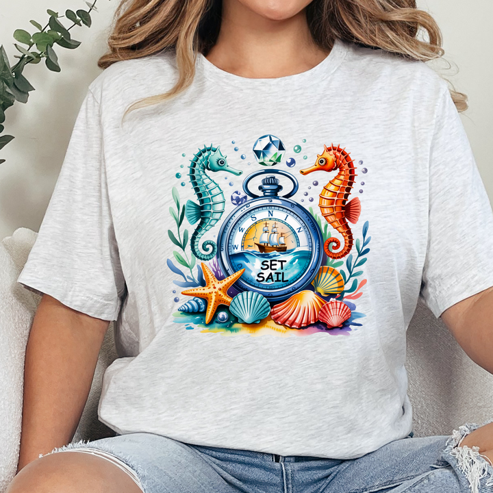 Nautical Compass Graphic Tee