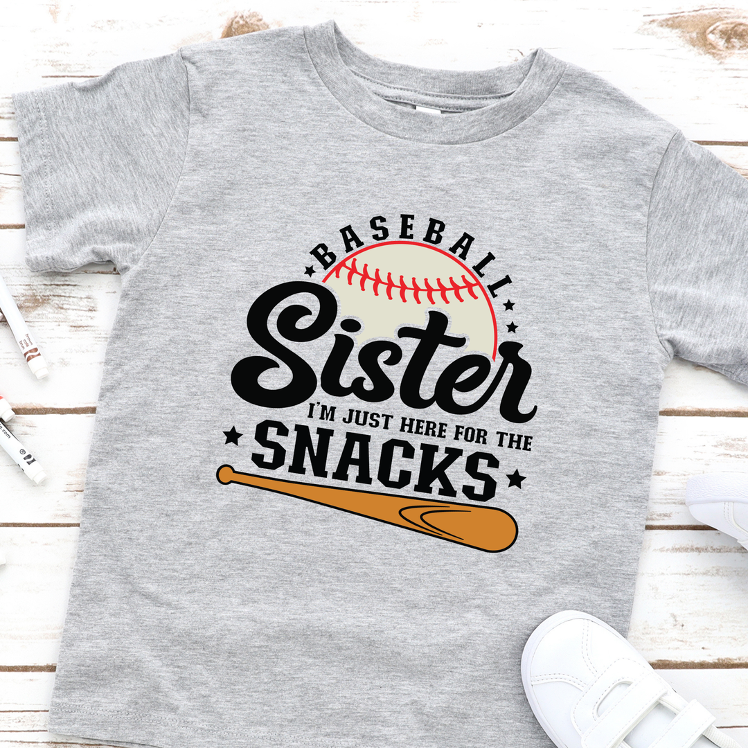 Wholesale Baseball Sister Youth Graphic Tee - Grey Tee