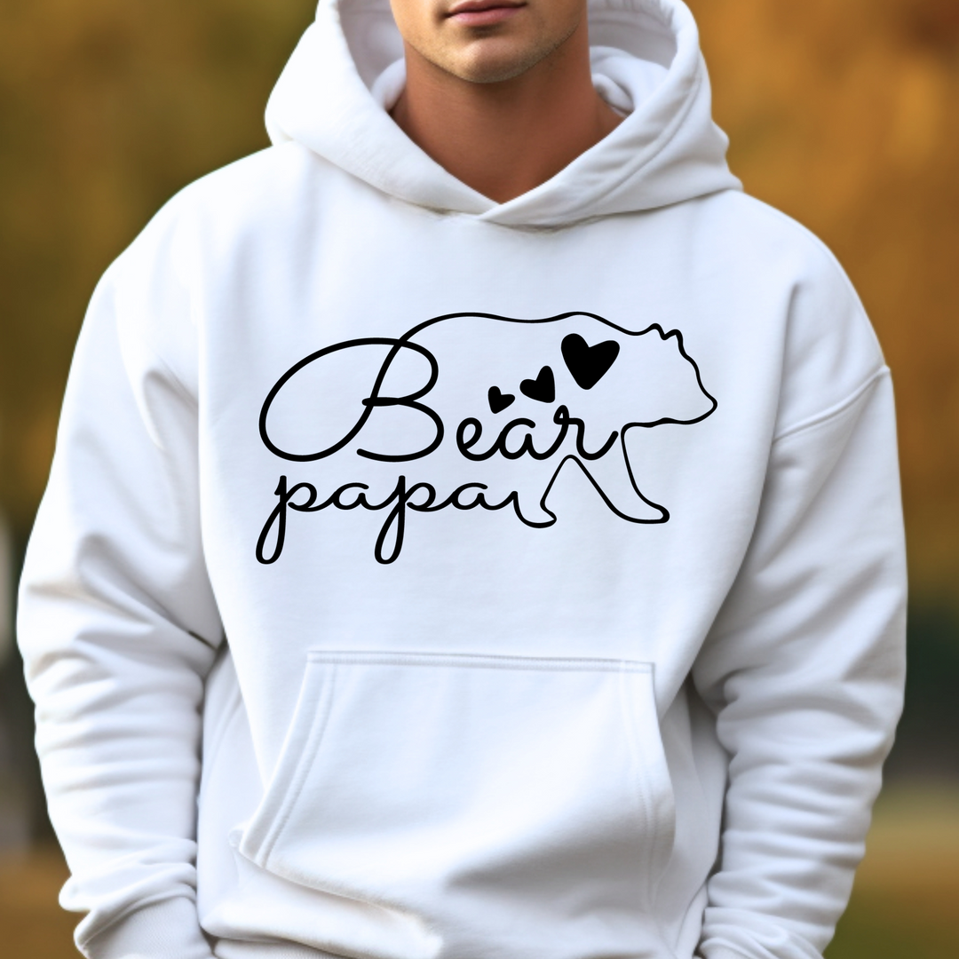 Papa Bear Silhouette Graphic Tee or Sweatshirt