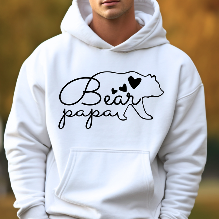Papa Bear Silhouette Graphic Tee or Sweatshirt