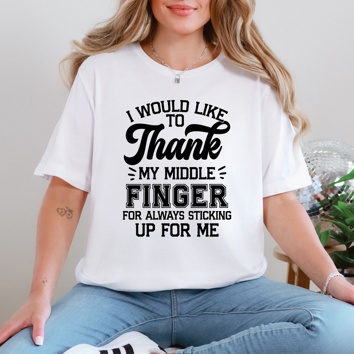 Thank My Middle Finger Graphic Tee