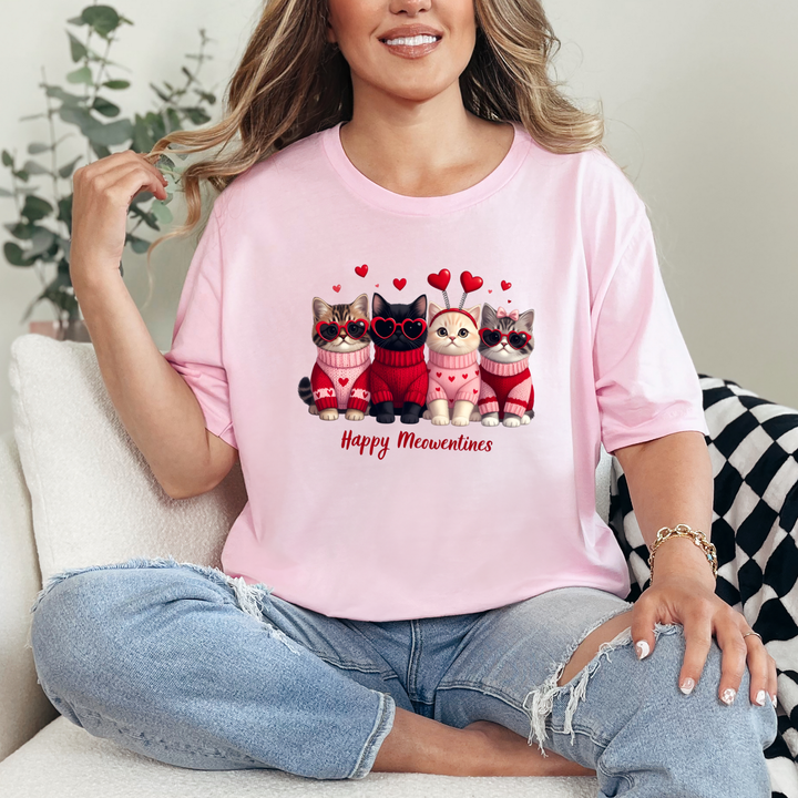 Happy Meowentines Graphic Tee