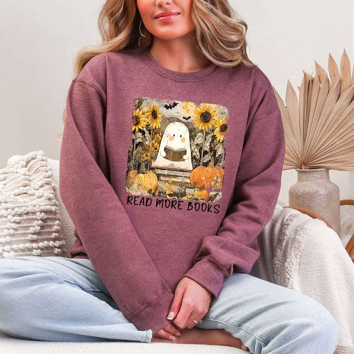 Reading Ghost Sunflowers Sweatshirt