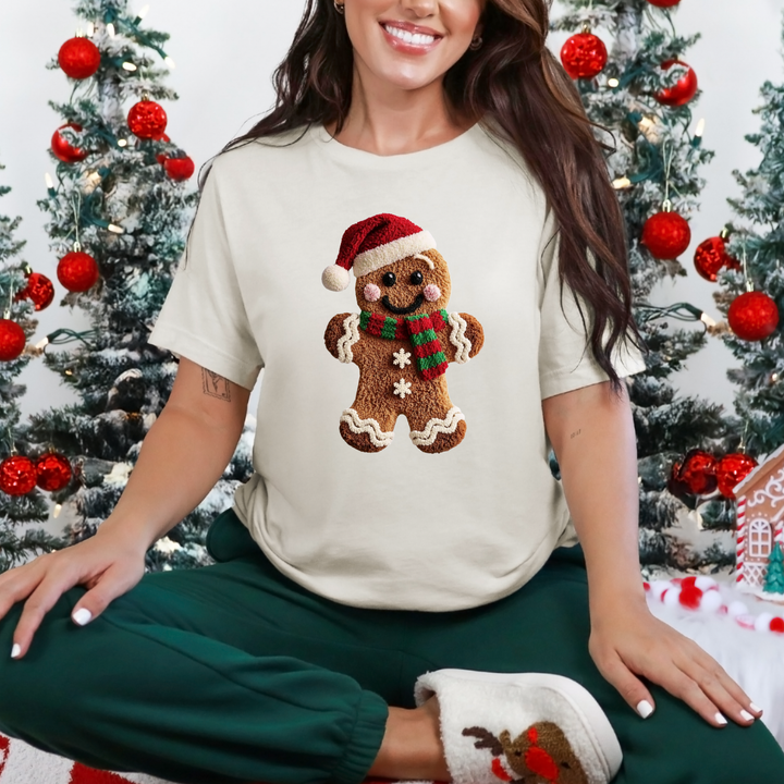 Faux Yarn Gingerbread Graphic Tee