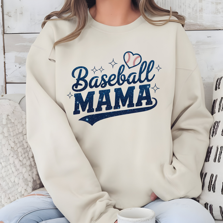 Retro Baseball Mama Sweatshirt or Graphic Tee