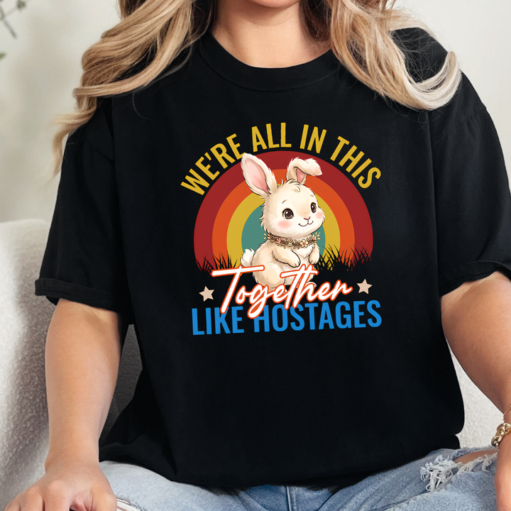 Wholesale In This Together Like Hostages Graphic Tee - Black