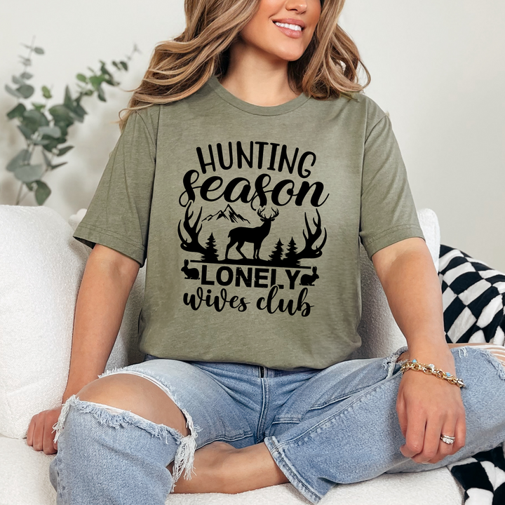 Hunting Season Lonely Wives Club Graphic Tee