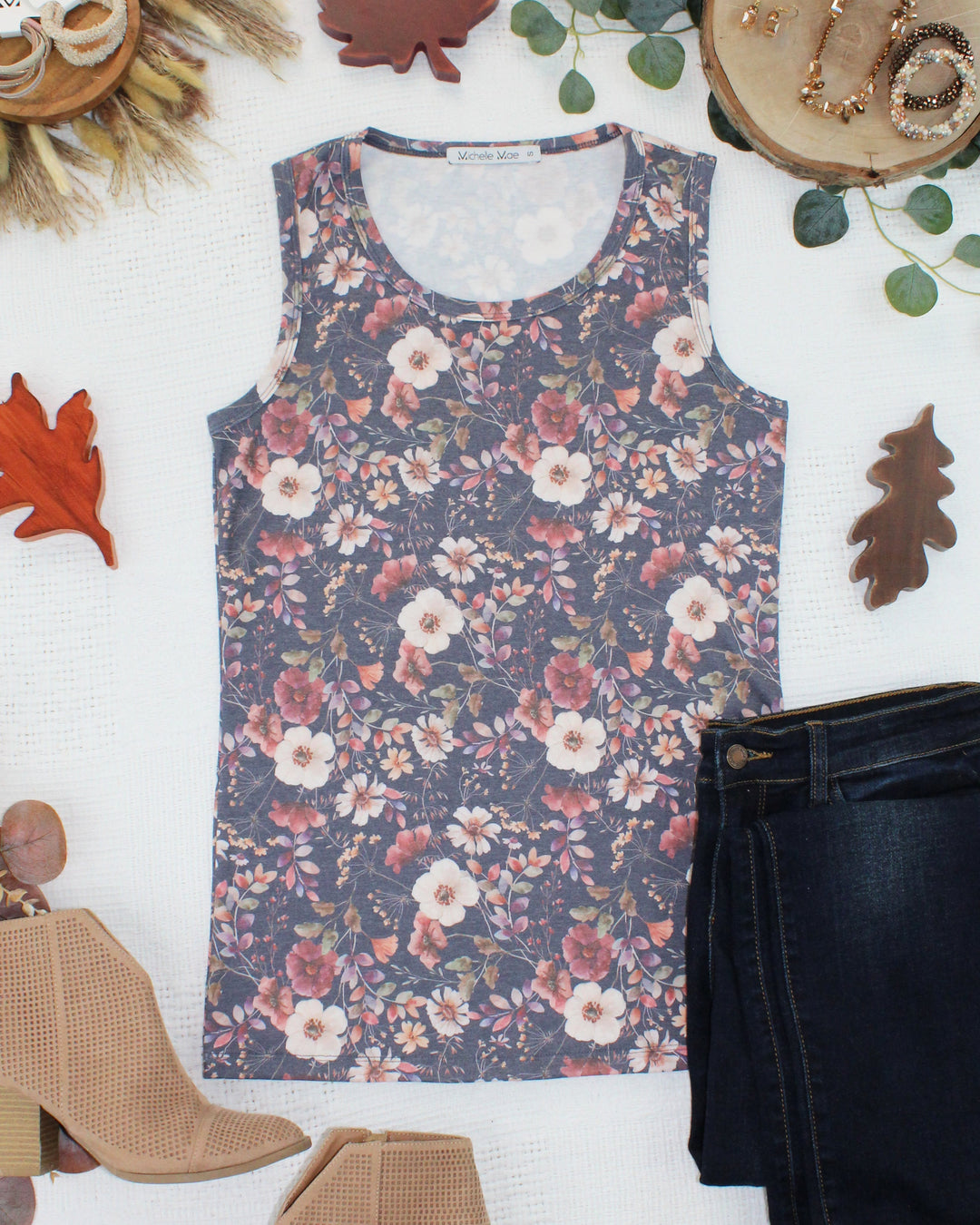 IN STOCK Ava Tank - Blushwood Floral