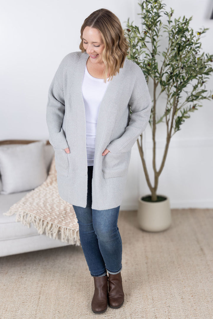 IN STOCK Layla Sweater Cardigan - Grey