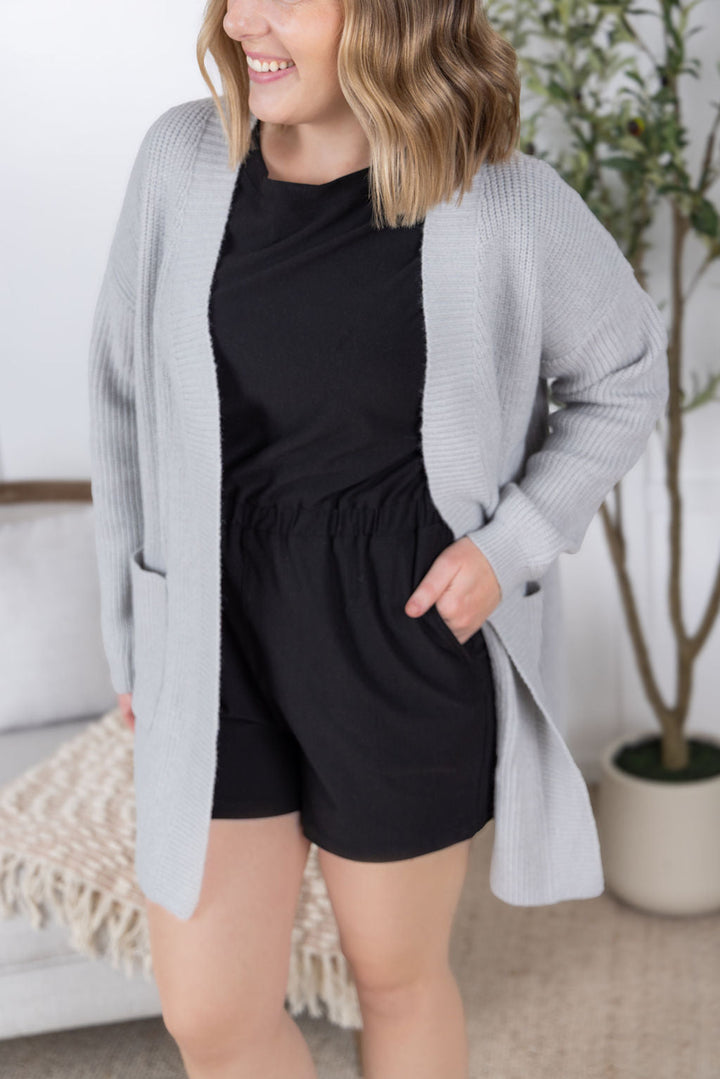 IN STOCK Layla Sweater Cardigan - Grey
