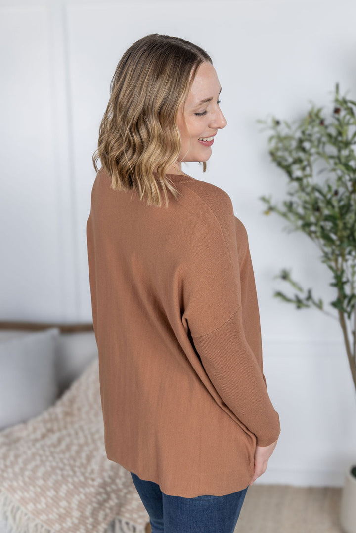 IN STOCK Naomi Pocket Sweater - Latte