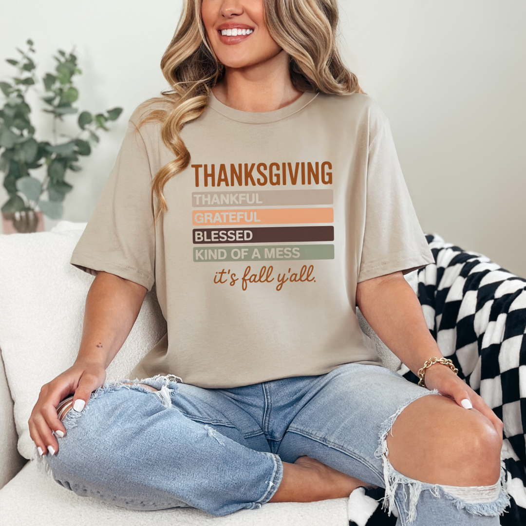 Thanksgiving It's Fall Sweatshirt or Graphic Tee