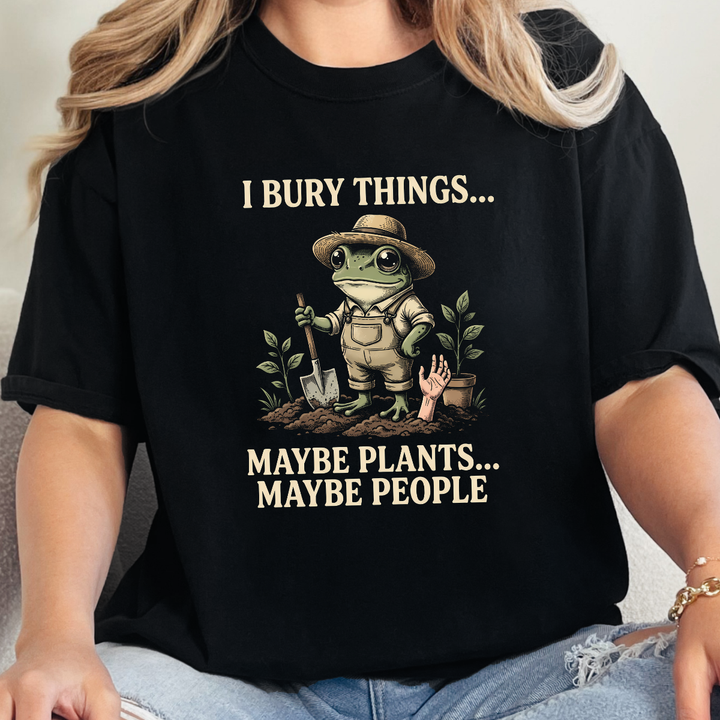 Wholesale I Bury Things Graphic Tee - Black Tee