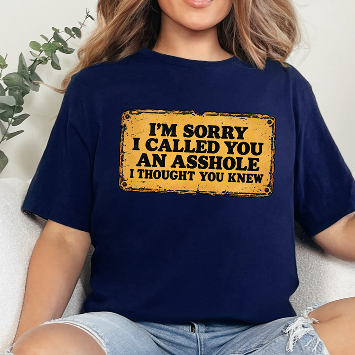 Wholesale I Thought You Knew Graphic Tee- Navy