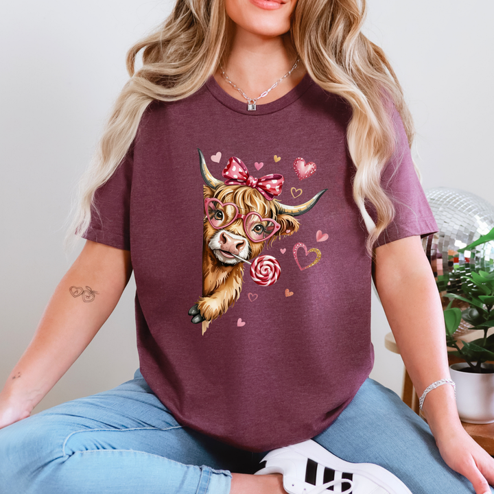 Valentine Cow Graphic Tee