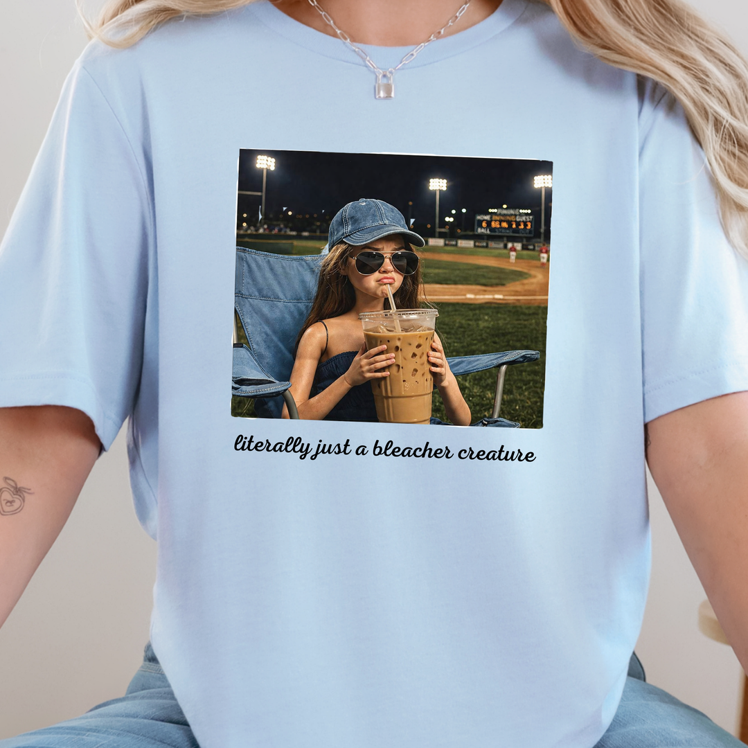 Wholesale Barbie Bleacher Creature Graphic Tee - Baby Blue Tee