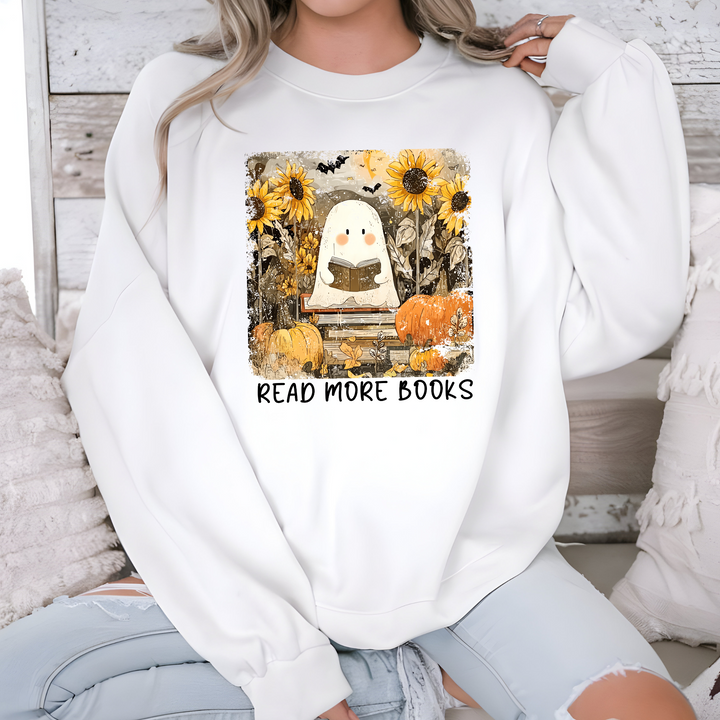 Reading Ghost Sunflowers Sweatshirt