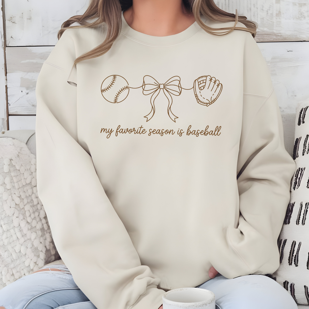 Simple Baseball Season Sweatshirt