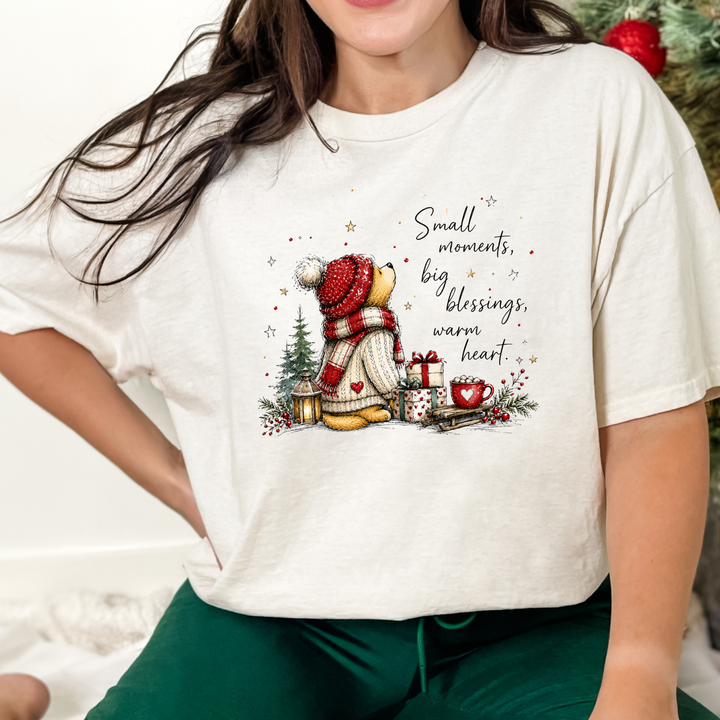 Wholesale Small Moments, Big Blessings Graphic Tee - Natural